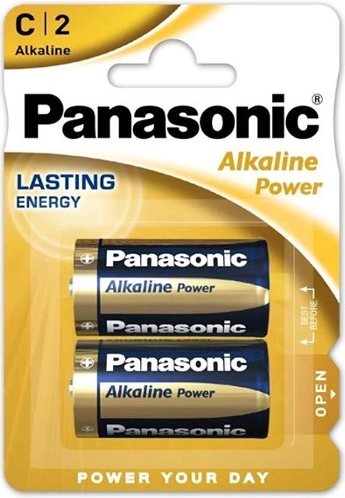 Panasonic Alkaline Power LR14 C Batterien, 2 Stk.