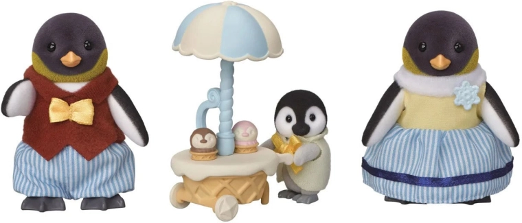 Komplette Pinguinfamilie
