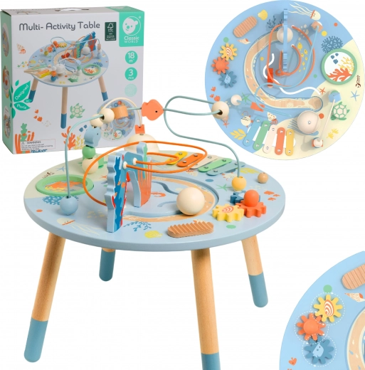Holztisch Aktivität Meeresleben - Musikalisch und Lehrreich