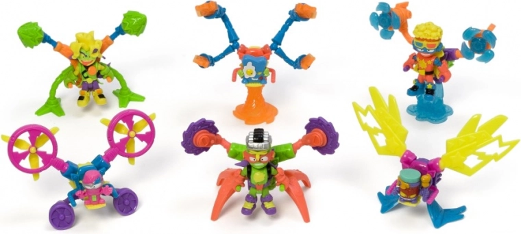 Einzigartige SuperThing-Figur im Neon-Stil