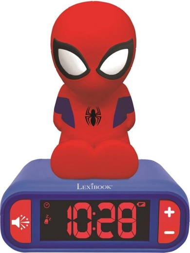 Wecker mit Nachtlicht 3D Spider-Man