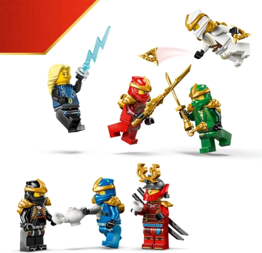 Neun Minifiguren einschließlich exklusivem Meister des Blitzes