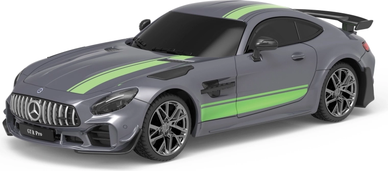 Mercedes-Benz AMG GT R PRO RC-Sportwagen mit Fernsteuerung 1:24, silber, 17 cm