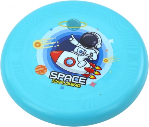 Fliegende Scheibe Frisbee Kosmonaut Blau 20cm