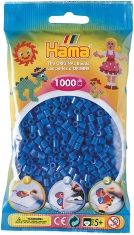 Hama Midi Bügelperlen 1000 Stück dunkelblau