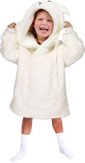 Wärmede Fernsehmanteldecke mit Kapuze für Kinder