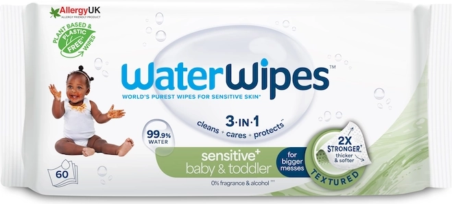 99,9 % Wasser und sanfte, parfümfreie Zusammensetzung