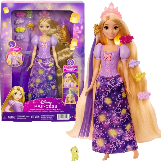 Disney Princess Rapunzel mit magisch leuchtendem Haar und Zubehör