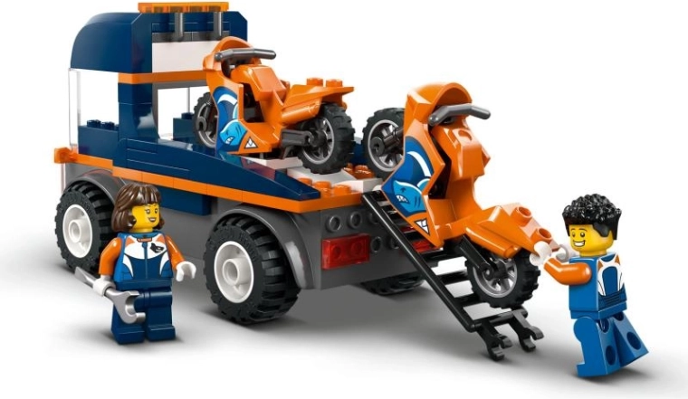 Funktionale Rampe und Motorradtransport