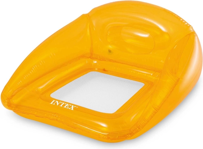 Aufblasbarer schwimmender Sessel orange INTEX