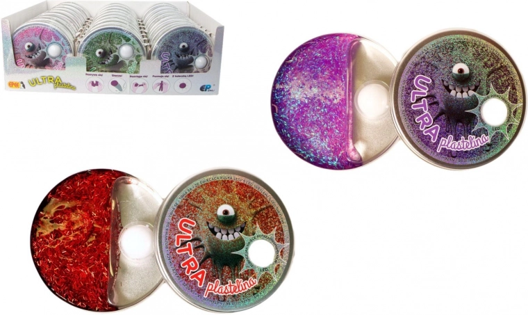 Ultra-Knete mit leuchtender LED-Kugel, 80 g