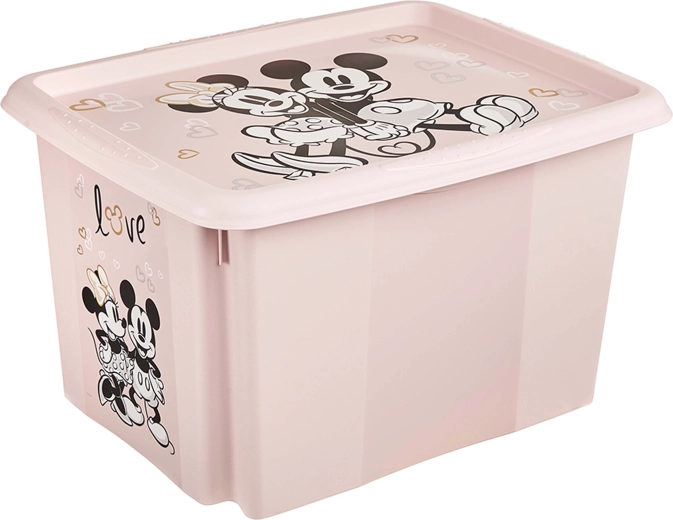 Keeeper Kunststoff-Aufbewahrungsbox mit Deckel 30 l Minnie