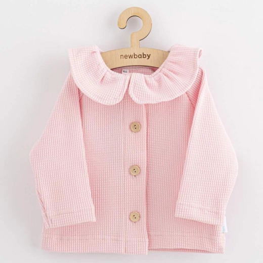 Baby-Strickjacke mit Knöpfen New Baby Laura rosa 92
