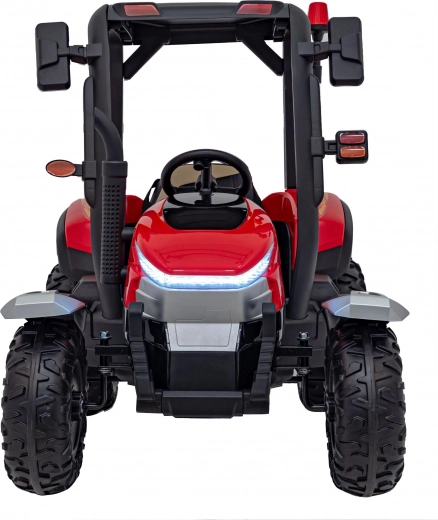 Traktor Blast mit Anhänger, rot
