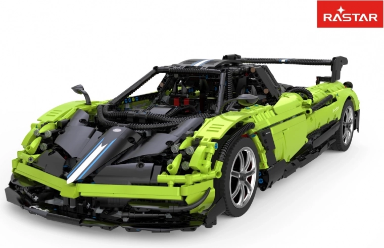 Bausteinsatz Sportwagen PAGANI Huayra BC 1:8 grün Rastar