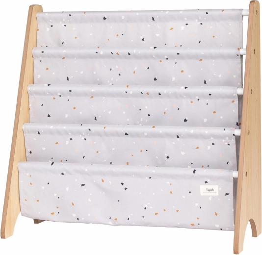 3 Sprouts Bücherständer recycled terrazzo/light gray