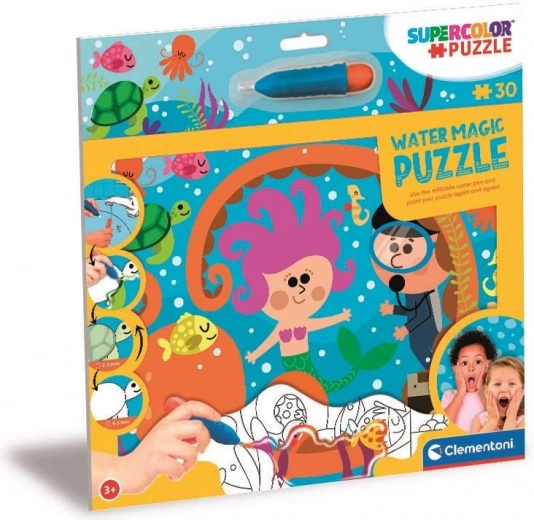 Puzzle mit Wasserbemalung Tiefen des Meeres 30 Teile