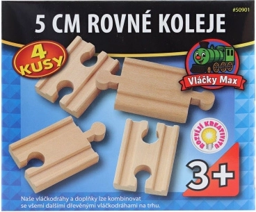 Vláčky Max gerade Verbindungsschienen 5 cm – 4 Stück