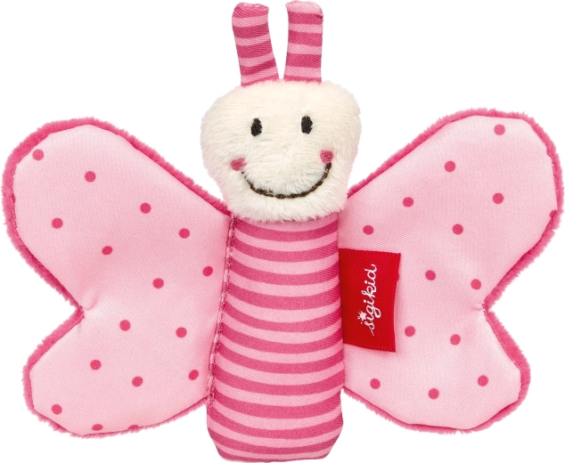 sigikid erstes Schmusetuch Schmetterling rosa mit Knisterfolie