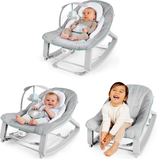 3-in-1: Wippen, Schaukeln und stabiler Standmodus