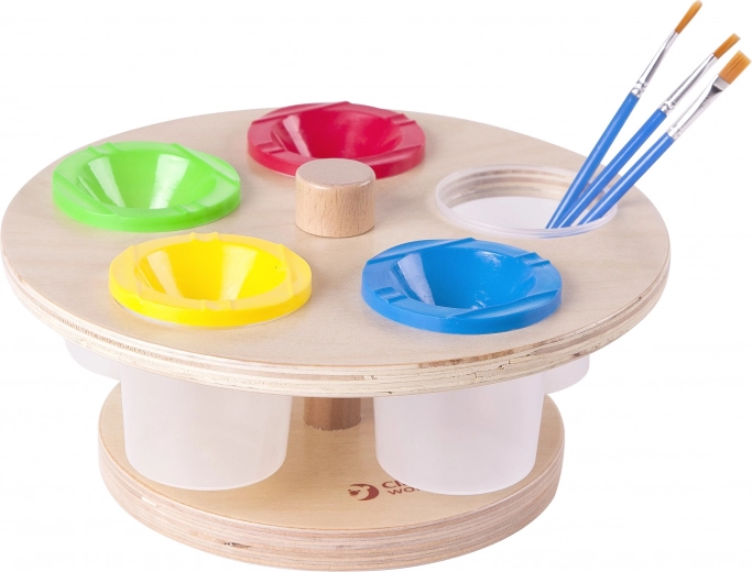 CLASSIC WORLD drehbarer Farbhalter mit Bechern