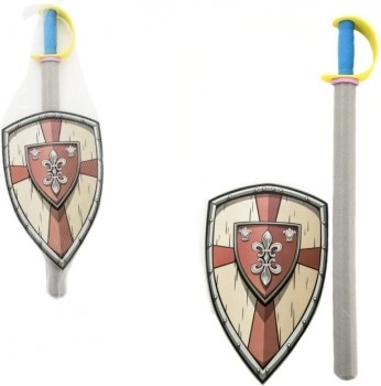 Schaumschwert mit Schild 75 cm
