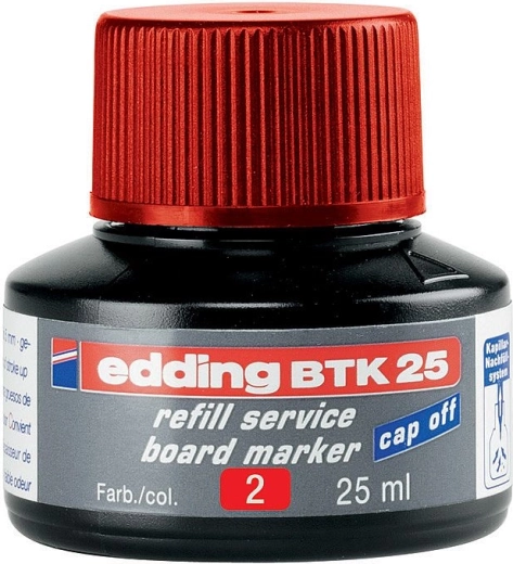 Edding BTK 25 Nachfülltinte rot für Whiteboard-Marker