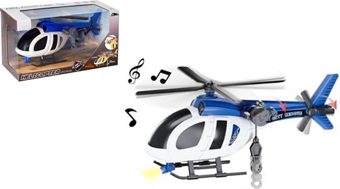 Polizeihelikopter mit Licht und Sound