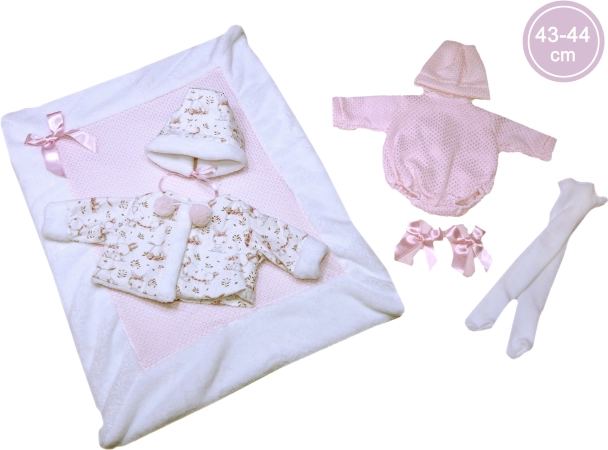 Obleček Für New Born Puppe 43-44 cm