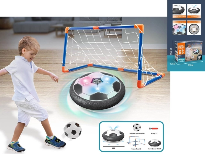 Schwebender Fußball mit Toren Hover Soccer mit LED‑Beleuchtung