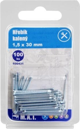Gehärtete Nägel verzinkt 30 × 1,5 mm (100 Stk.)