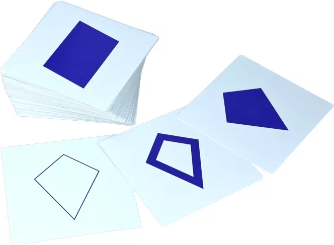 Karten zur geometrischen Kommode Montessori Moyo Montessori