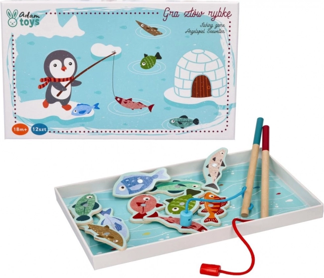 Magnetisches Spiel – Pinguin beim Angeln