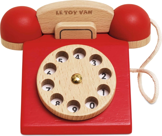Le Toy Van Holz-Retrotelefon für Kinder – 1 Stück