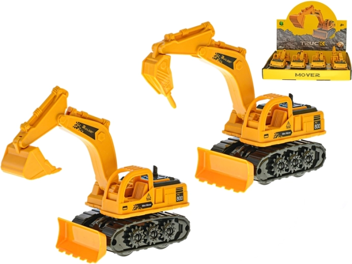 Plastik-Bagger mit Schwungmechanismus 18 cm – 2 Ausführungen