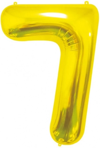 Folienballon Zahl 7 gold GO DAN Beauty & Charm 85 cm