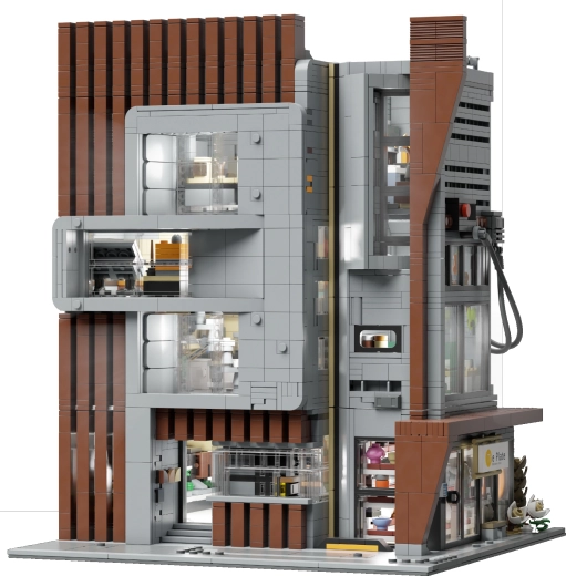 Detailliertes Interieur und 5 Figuren