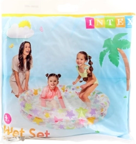 Intex aufblasbares Kinderbecken mit sommerlichem Aufdruck 122 × 25 cm
