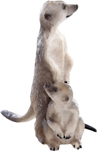 Erdmännchen-Figur – realistische Deko aus Kunststoff