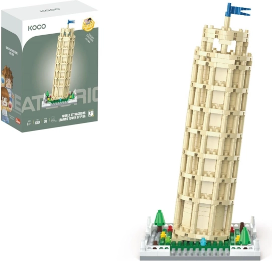 KOCO Mini-Bausatz World of Atractions: Schiefer Turm, 548 Teile