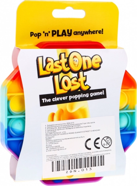 Antistress-Silikonplatte mit 28 Blasen – Quadrat