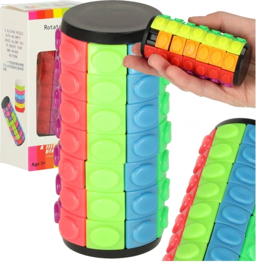 Logisches Knobel-Puzzle – Rotationszylinder, 7 Reihen