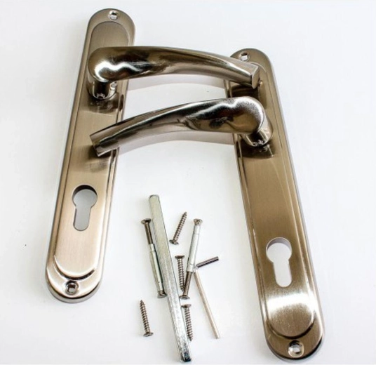 Atena Türbeschlag für Profilzylinder 90 mm, Nickel matt