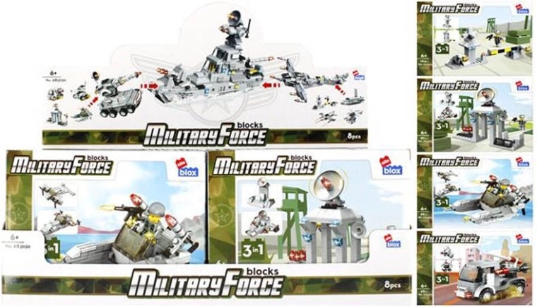 Konstruktionsset Military Force – 8 Varianten militärischer Modelle