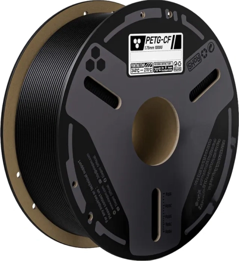 Elegoo PETG-CF-Filament mit Carbonfasern schwarz 0,5 kg