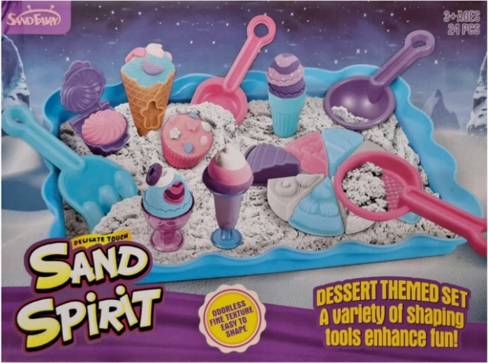 Kreativset mit kinetischem Sand zur Herstellung von Desserts