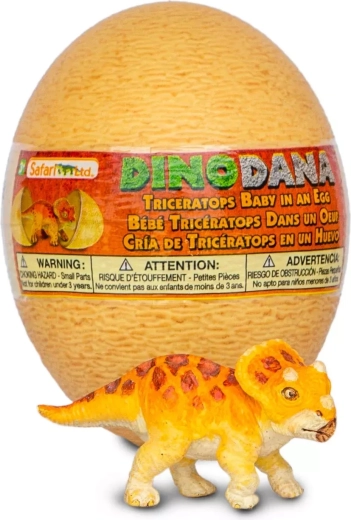 Safari Ltd. Figur Triceratops-Junges im Ei mit erweiterter Realität