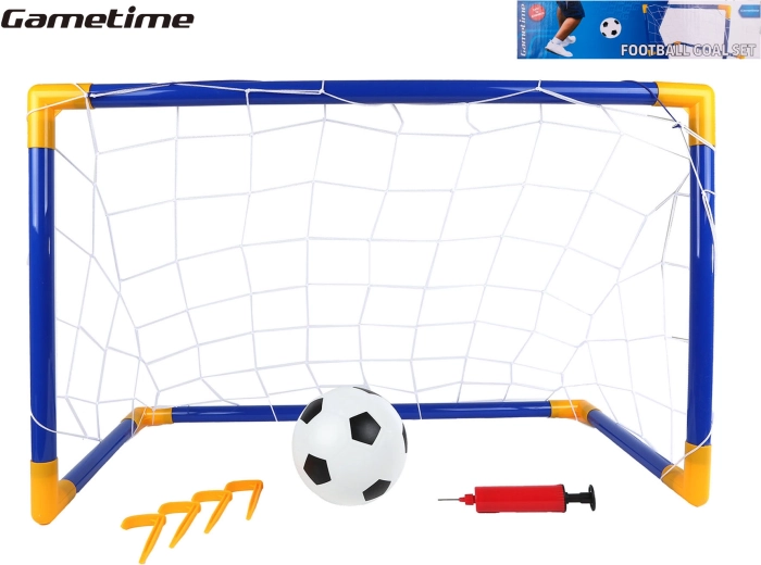 Fußballtor für Kinder GAMETIME 79 × 50 × 43 cm mit Ball und Pumpe