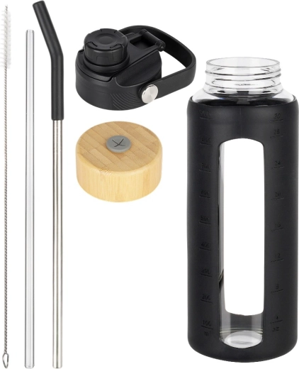 Borosilikatglas und schützendes Silikon
