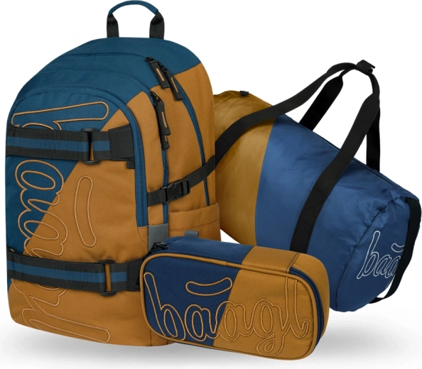 Set BAAGL Skate Duo: Rucksack, Federmäppchen und Sporttasche